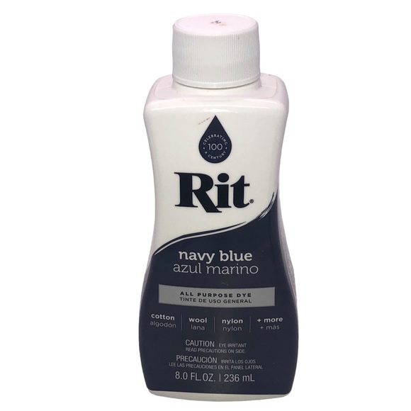 New Sealed Rit All Purpose Liquid Dye Navy Blue 8.0 Fl Oz 236mL - Picture 1 of 5